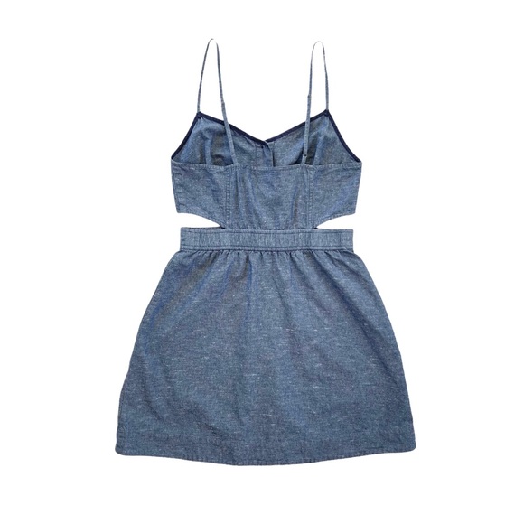 Madewell Chambray Cutout Summer Dress - Picture 7 of 8